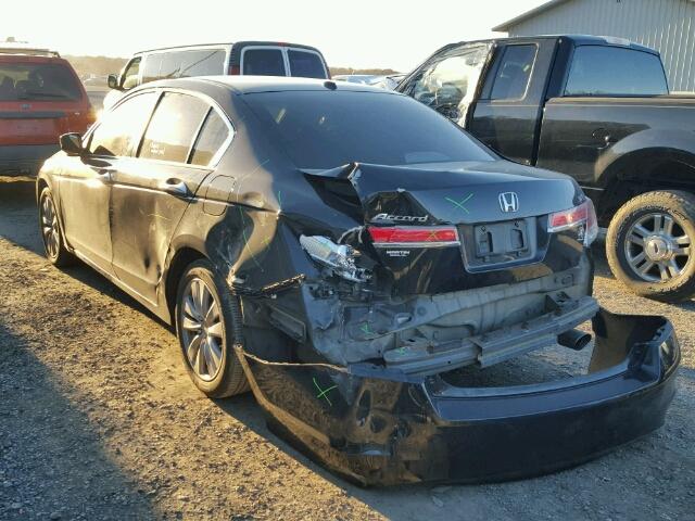 1HGCP3F86BA024566 - 2011 HONDA ACCORD EXL BLACK photo 3