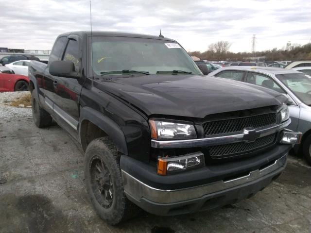 2GCEK19T941245764 - 2004 CHEVROLET SILVERADO BLACK photo 1