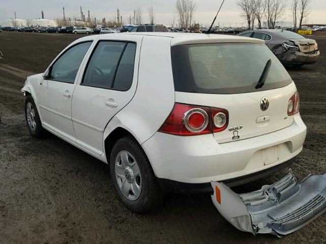 9BWEL4BE9A4000432 - 2010 VOLKSWAGEN CITY GOLF WHITE photo 3