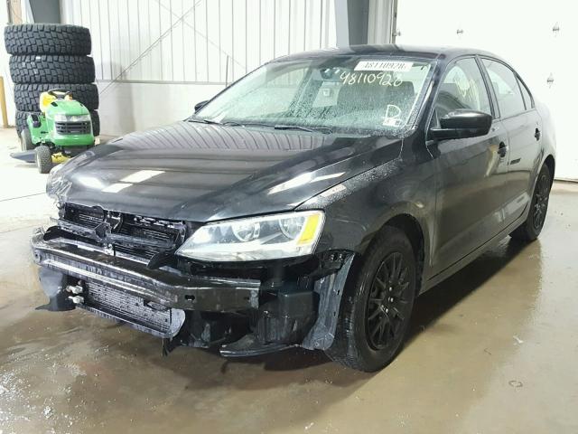 3VW1K7AJ4BM026628 - 2011 VOLKSWAGEN JETTA BASE BLACK photo 2