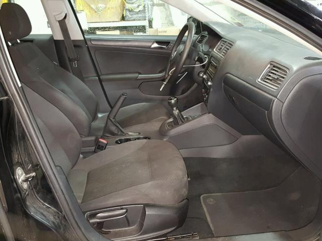 3VW1K7AJ4BM026628 - 2011 VOLKSWAGEN JETTA BASE BLACK photo 5