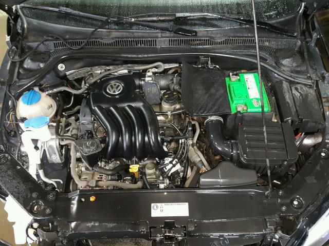 3VW1K7AJ4BM026628 - 2011 VOLKSWAGEN JETTA BASE BLACK photo 7