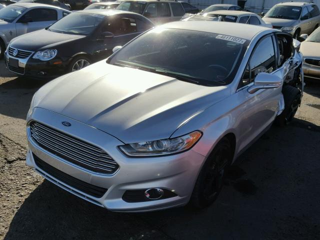 3FA6P0HD9GR166224 - 2016 FORD FUSION SE SILVER photo 2