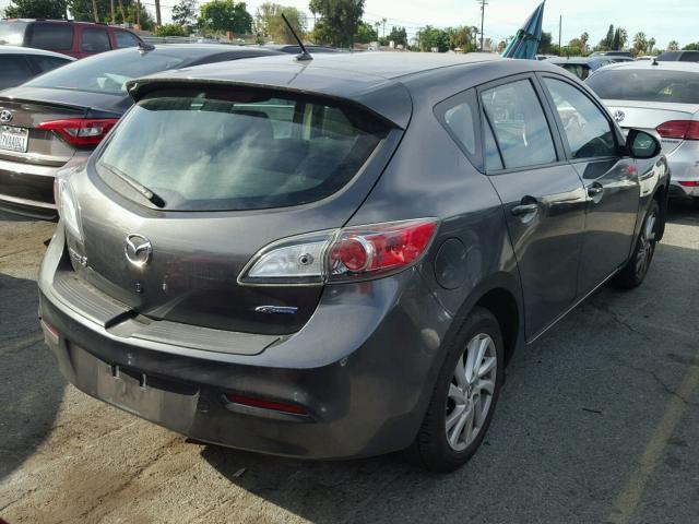 JM1BL1LPXD1728424 - 2013 MAZDA 3 I GRAY photo 4