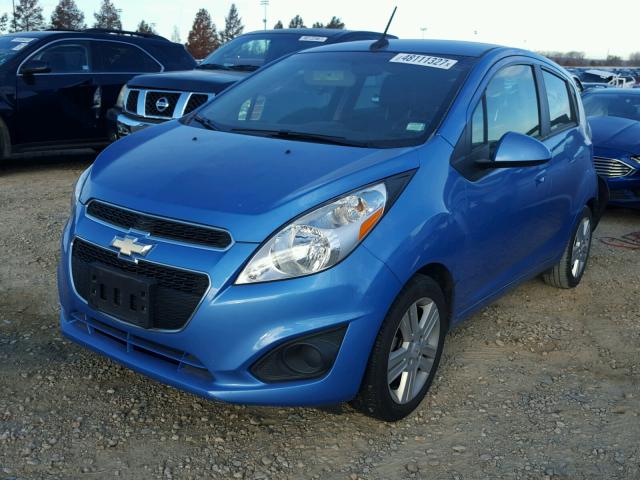 KL8CD6S96DC517218 - 2013 CHEVROLET SPARK 1LT Синий фото 2
