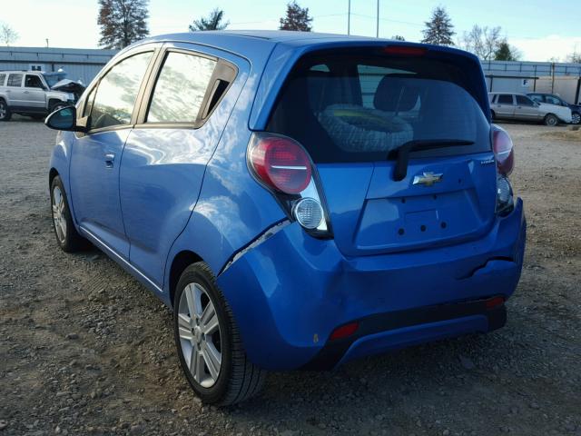 KL8CD6S96DC517218 - 2013 CHEVROLET SPARK 1LT Синий фото 3