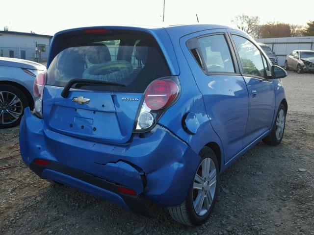 KL8CD6S96DC517218 - 2013 CHEVROLET SPARK 1LT BLUE photo 4