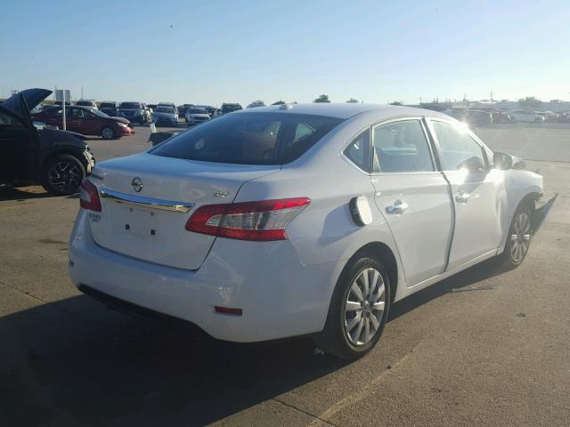 3N1AB7AP6FY247835 - 2015 NISSAN SENTRA S WHITE photo 4