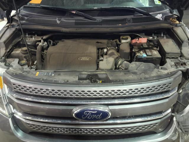 1FM5K7F85EGC24980 - 2014 FORD EXPLORER L GRAY photo 7