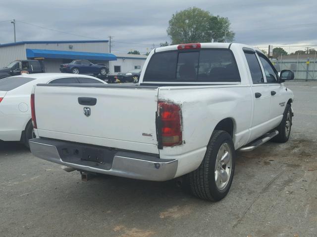 1D7HA18D15J501662 - 2005 DODGE RAM 1500 S WHITE photo 4