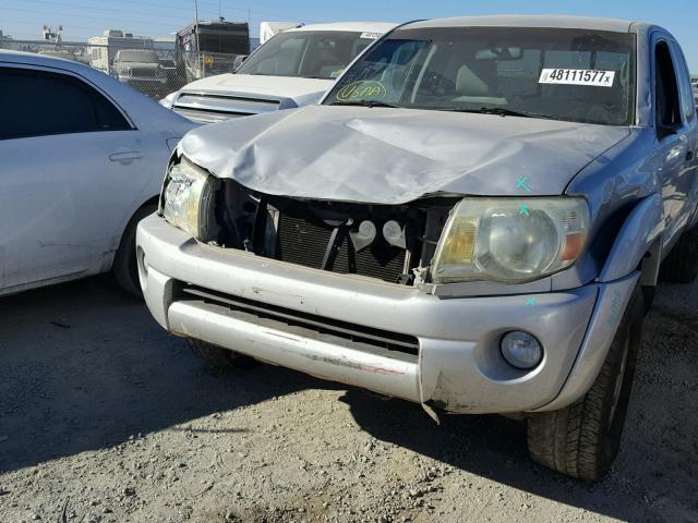 5TETU62N55Z069349 - 2005 TOYOTA TACOMA PRE SILVER photo 9