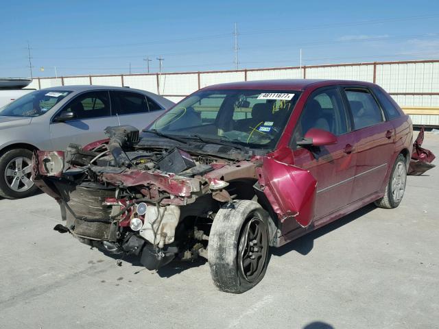 1G1ZT61846F123305 - 2006 CHEVROLET MALIBU MAX MAROON photo 2