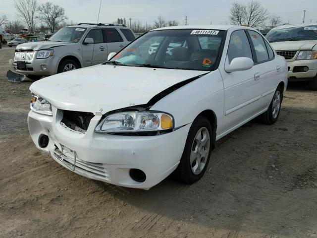 3N1CB51D23L780731 - 2003 NISSAN SENTRA XE WHITE photo 2