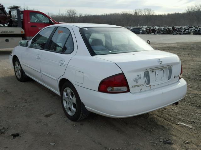 3N1CB51D23L780731 - 2003 NISSAN SENTRA XE WHITE photo 3