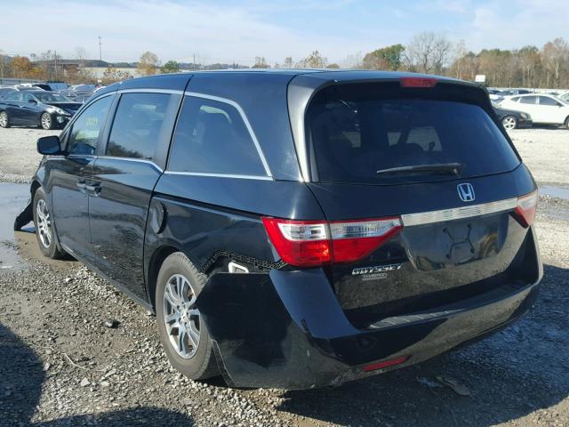 5FNRL5H48CB082049 - 2012 HONDA ODYSSEY EX BLACK photo 3