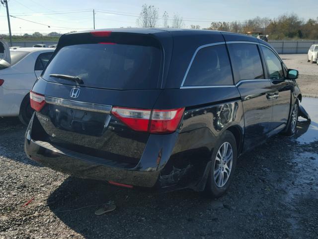 5FNRL5H48CB082049 - 2012 HONDA ODYSSEY EX BLACK photo 4