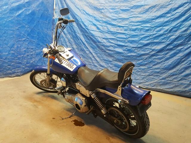 1HD1GEV141Y332877 - 2001 HARLEY-DAVIDSON FXDWG BLUE photo 3