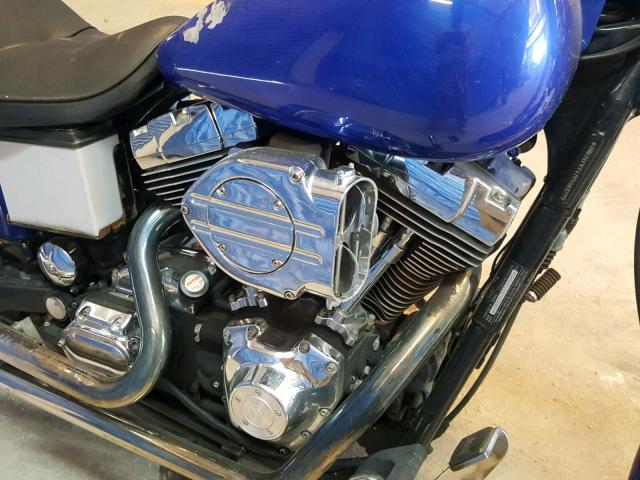 1HD1GEV141Y332877 - 2001 HARLEY-DAVIDSON FXDWG BLUE photo 7