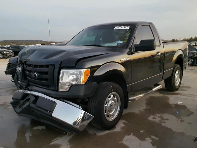 1FTMF1CM4CKD95183 - 2012 FORD F150 BLACK photo 2