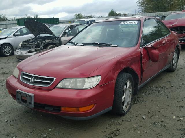 19UYA1257VL005153 - 1997 ACURA 2.2CL RED photo 2