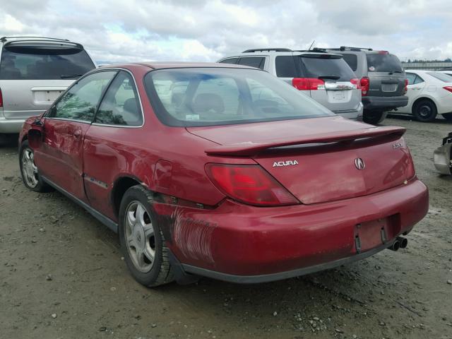19UYA1257VL005153 - 1997 ACURA 2.2CL RED photo 3