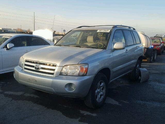 JTEGD21A860138038 - 2006 TOYOTA HIGHLANDER SILVER photo 2