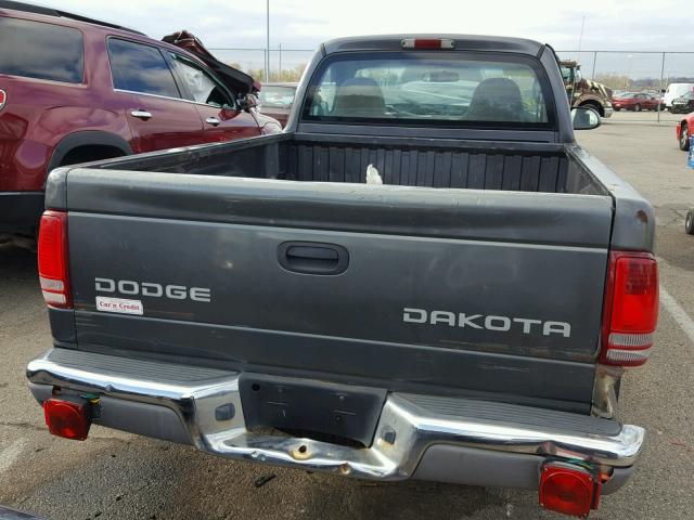 1D7FL46X33S296935 - 2003 DODGE DAKOTA SLT GRAY photo 6