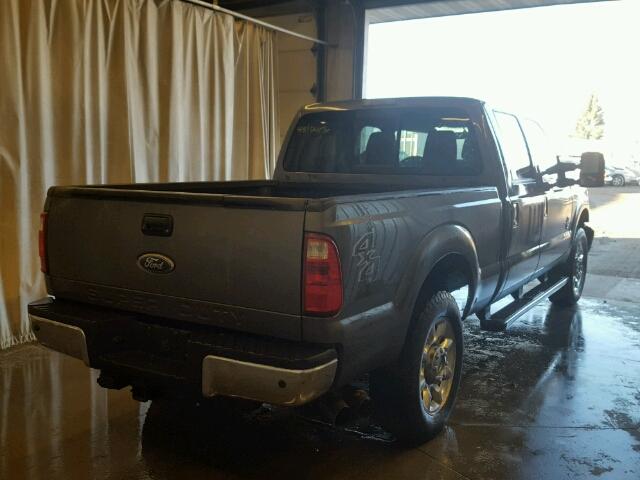 1FT7W2BT6BEC65219 - 2011 FORD F250 SUPER GRAY photo 4