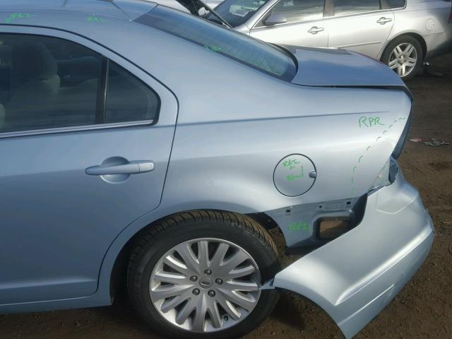 3FADP0L3XAR406720 - 2010 FORD FUSION HYB BLUE photo 9