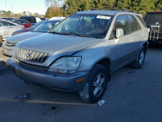 JTJHF10U310233590 - 2001 LEXUS RX 300 SILVER photo 2