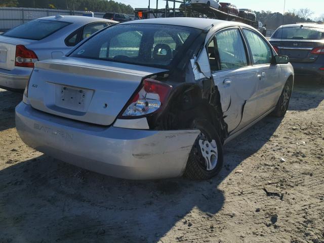 1G8AJ54F14Z168478 - 2004 SATURN ION LEVEL SILVER photo 4