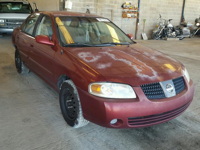 3N1CB51D34L472341 - 2004 NISSAN SENTRA 1.8 BURGUNDY photo 1