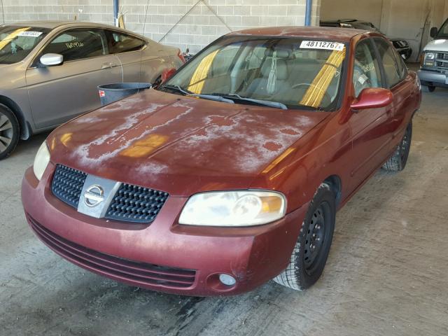 3N1CB51D34L472341 - 2004 NISSAN SENTRA 1.8 BURGUNDY photo 2