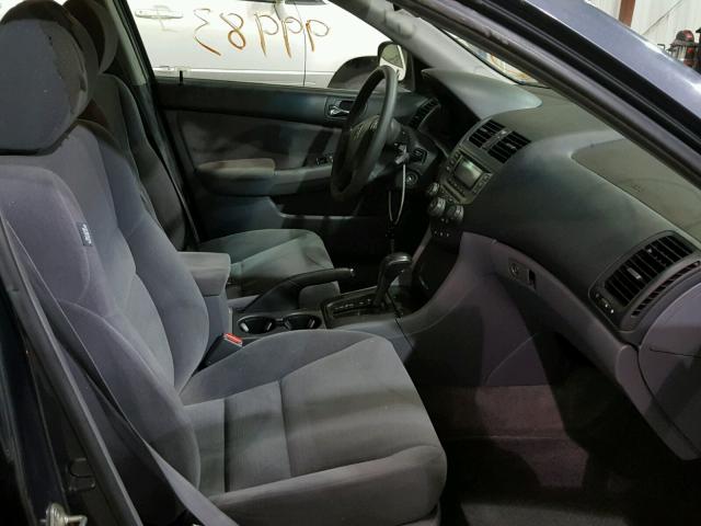 1HGCM56477A222419 - 2007 HONDA ACCORD LX GRAY photo 5