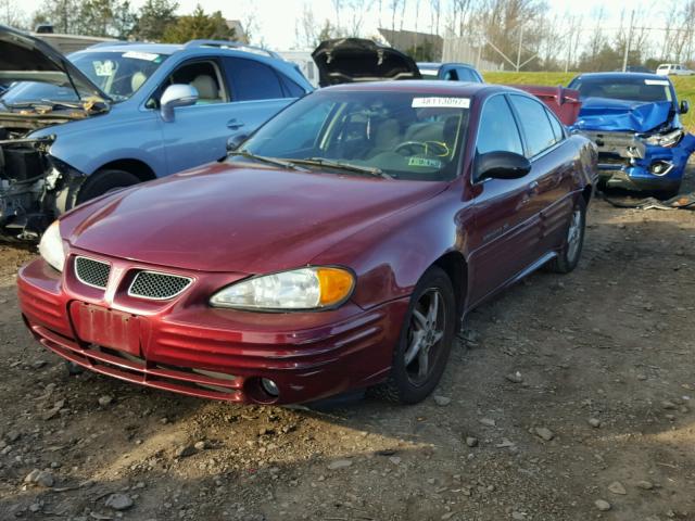 1G2NF52FX2C145104 - 2002 PONTIAC GRAND AM S MAROON photo 2