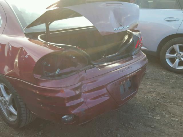 1G2NF52FX2C145104 - 2002 PONTIAC GRAND AM S 栗色 照片 9
