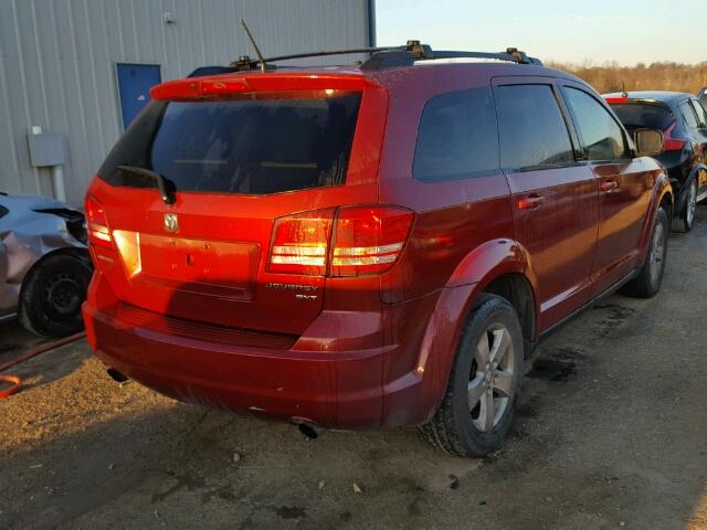 3D4GG57V99T512691 - 2009 DODGE JOURNEY SX RED photo 4