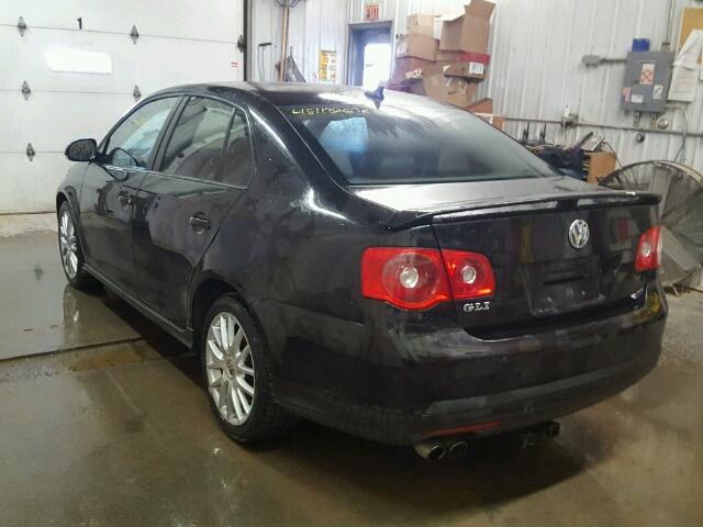 3VWXJ71K87M003124 - 2007 VOLKSWAGEN JETTA GLI BLACK photo 3