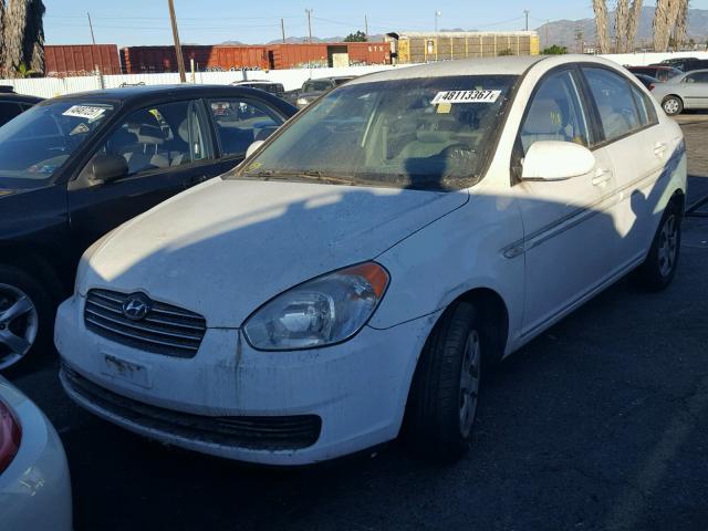 KMHCN46C57U119197 - 2007 HYUNDAI ACCENT GLS WHITE photo 2