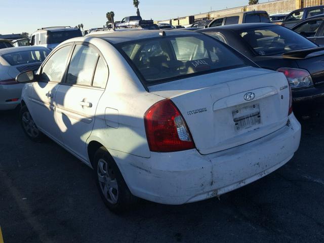 KMHCN46C57U119197 - 2007 HYUNDAI ACCENT GLS WHITE photo 3