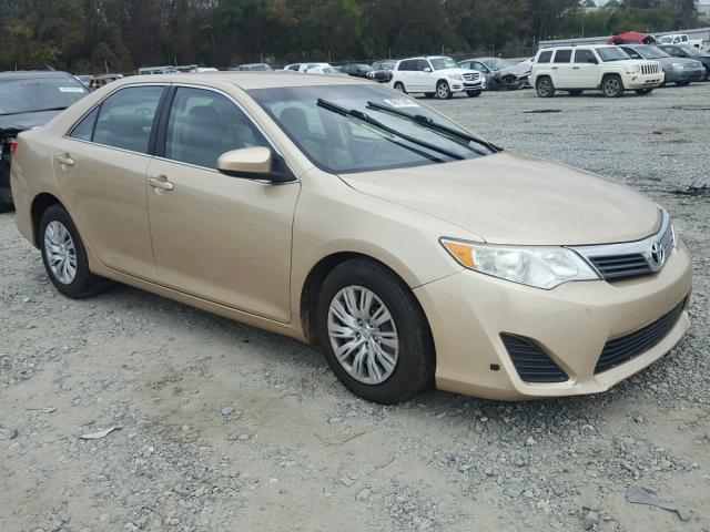 4T1BF1FK4CU522273 - 2012 TOYOTA CAMRY BASE GOLD photo 1