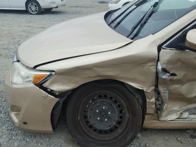 4T1BF1FK4CU522273 - 2012 TOYOTA CAMRY BASE GOLD photo 9