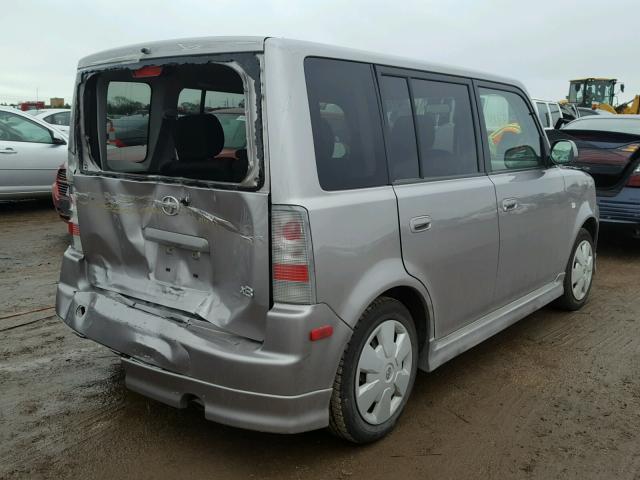 JTLKT324364078215 - 2006 TOYOTA SCION XB GRAY photo 4