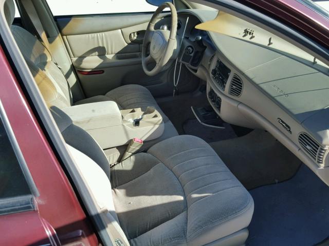 2G4WS52J021177996 - 2002 BUICK CENTURY CU MAROON photo 5