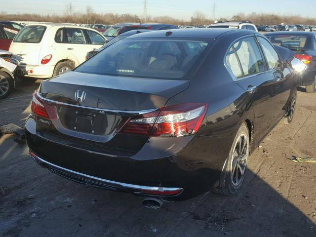 1HGCR2F7XHA009766 - 2017 HONDA ACCORD EX BLACK photo 4