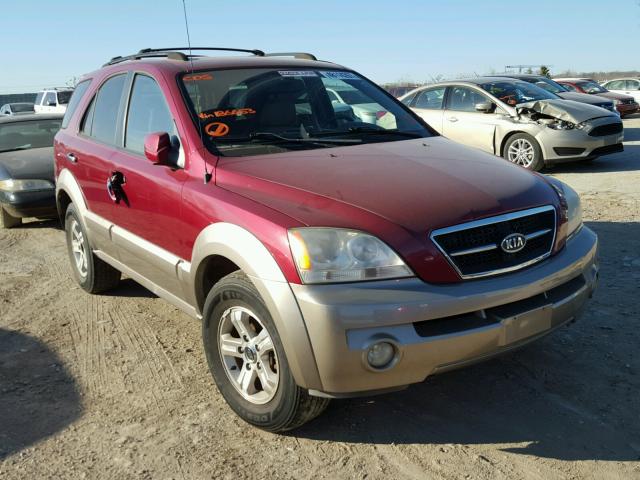 KNDJC733345186653 - 2004 KIA SORENTO EX RED photo 1