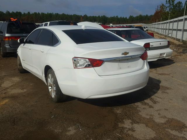 2G1125S3XE9169063 - 2014 CHEVROLET IMPALA LT WHITE photo 3