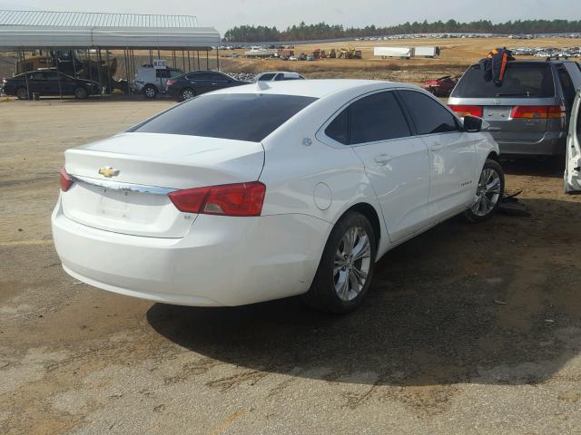 2G1125S3XE9169063 - 2014 CHEVROLET IMPALA LT WHITE photo 4