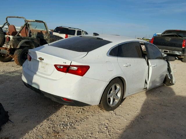 1G1ZB5ST7GF232696 - 2016 CHEVROLET MALIBU LS WHITE photo 4