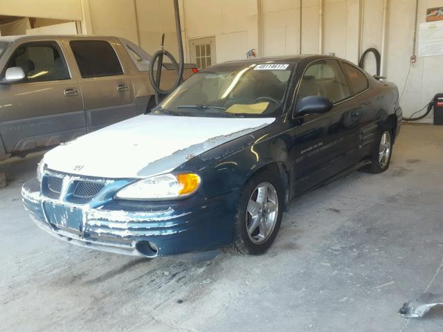 1G2NF12F82C224165 - 2002 PONTIAC GRAND AM S GREEN photo 2